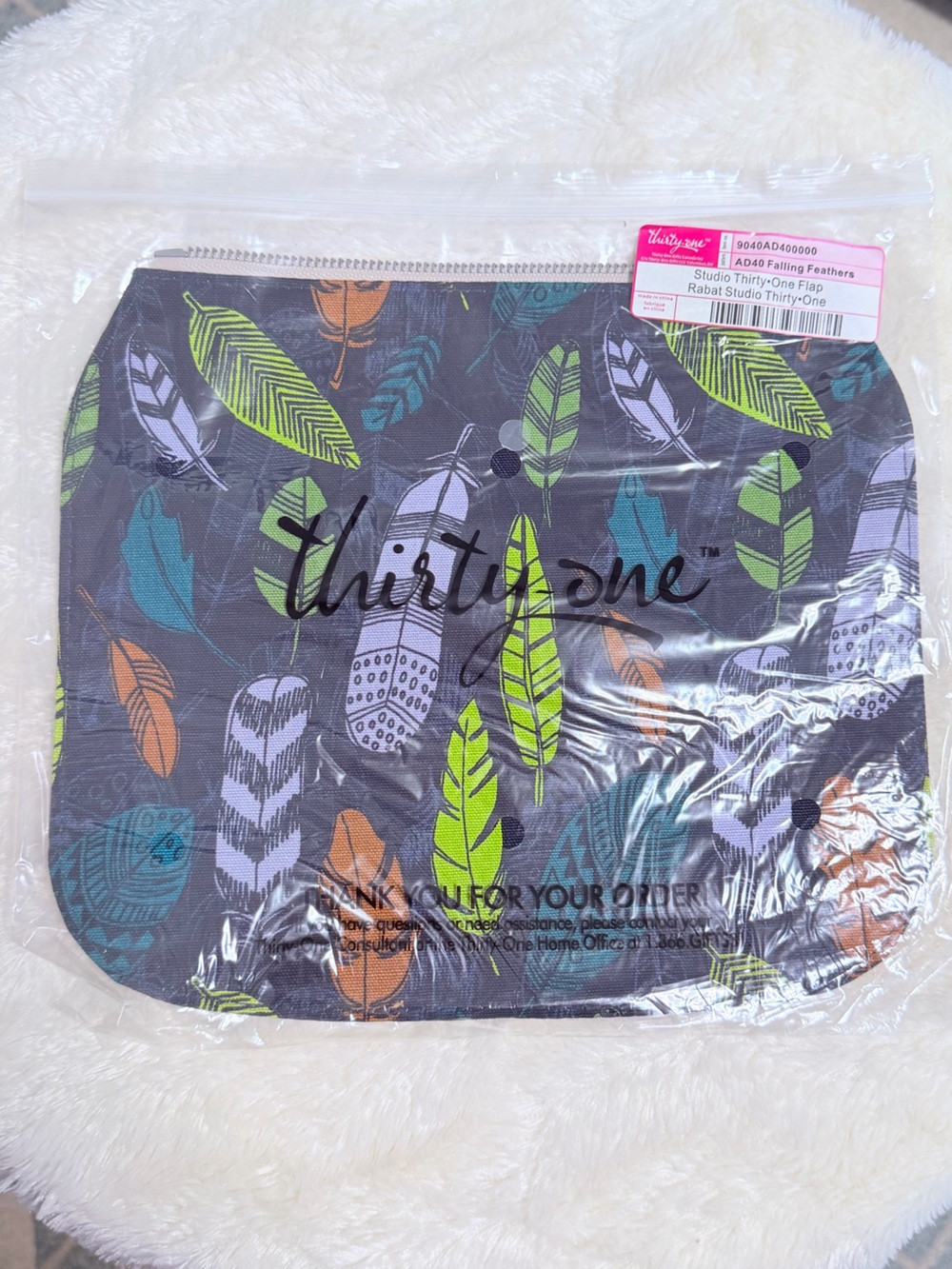 Thirty-one Studio 31 Interchangeable Flaps Floral Pebble  Lot of 3 -NEW